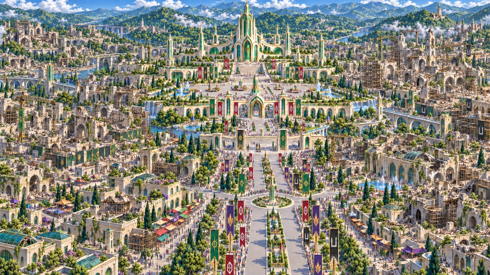 Colvin City and its palace